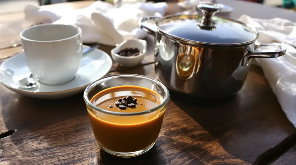 J’ai troqué les flans et mousses du commerce pour cette crème dessert au café maison : onctueuse, sans œufs et très facile à réaliser !