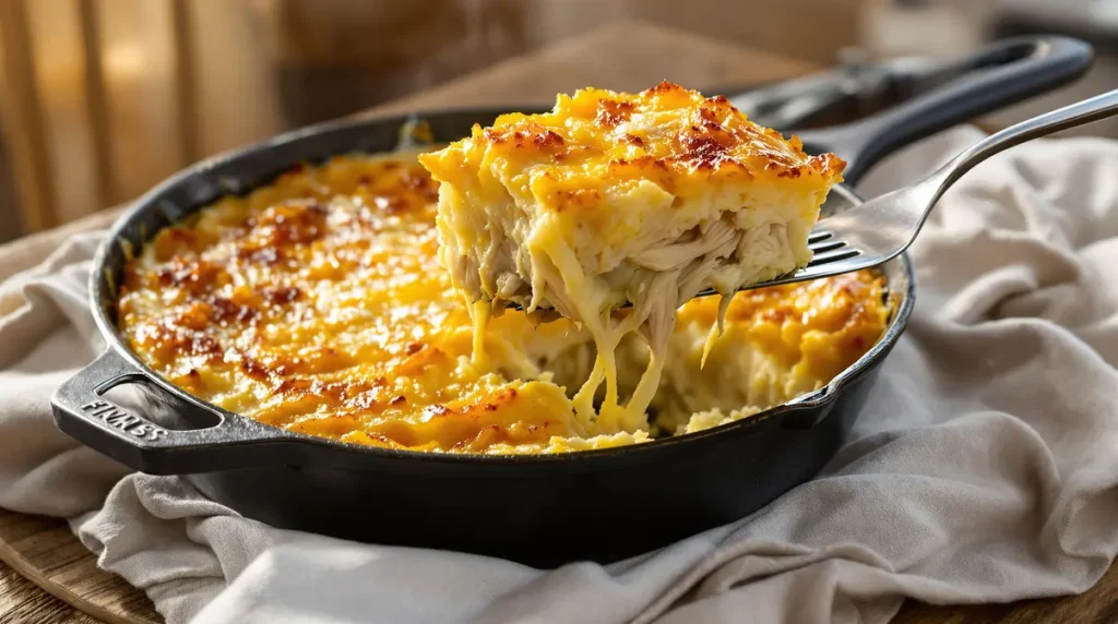 « Je le prépare la veille et il est encore meilleur réchauffé le lendemain » : la recette du hachis parmentier poulet-poireaux qui ne sèche jamais