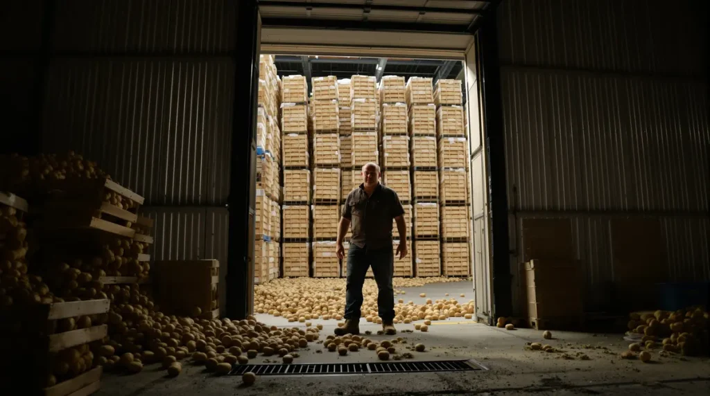 Vers un gâchis de pommes de terre spectaculaire
